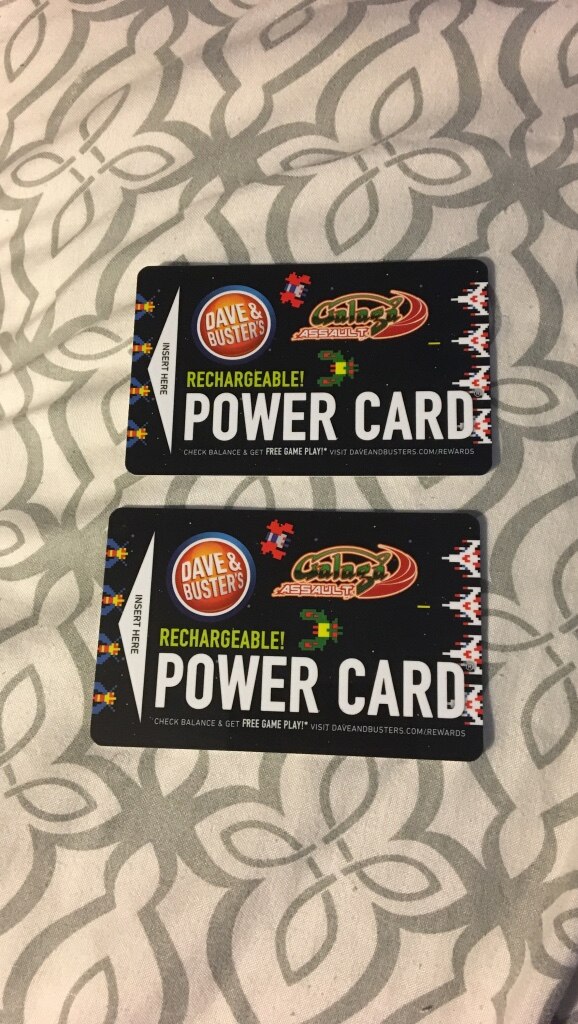 check dave and buster power cards